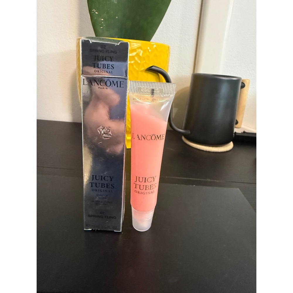 Lancome Juicy Tubes Original Lip Gloss 02 Spring Fling High Shine Pink 0.5 oz